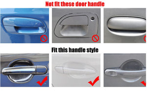 4pcs/Set Universal Invisible Clear Car Door Handle Scratch Protector Film Sheet